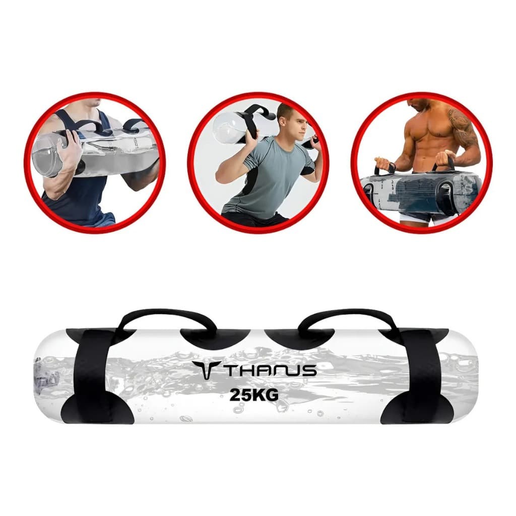 Aquabag Thanus 25kg Bolsa Água Treino em Casa Funcional Musculação Peso Ajustável