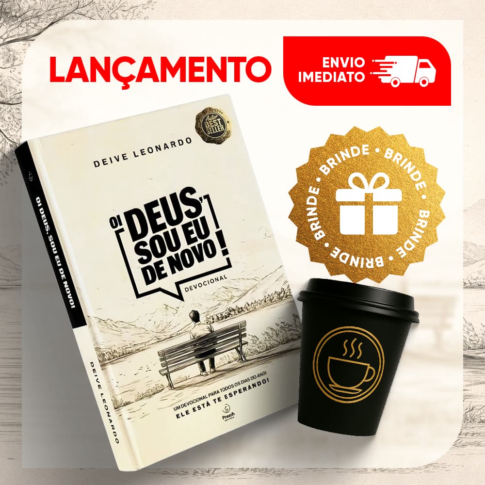 Devocional 2026 - Oi Deus, Sou Eu De Novo! - Deive Leonardo + MINI COPO