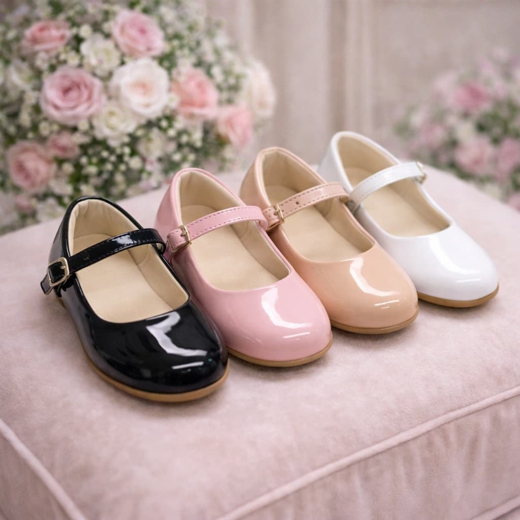 Sapatilha Infantil Menina Verniz Bailarina Confortável Escolar Antiderrapante 16 ao 35