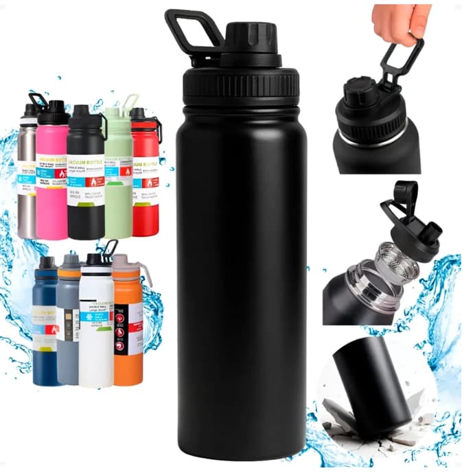 Garrafa Térmica 800ml Espacial Quente & Frio Com Isolamento Térmico De Grande Capacidade