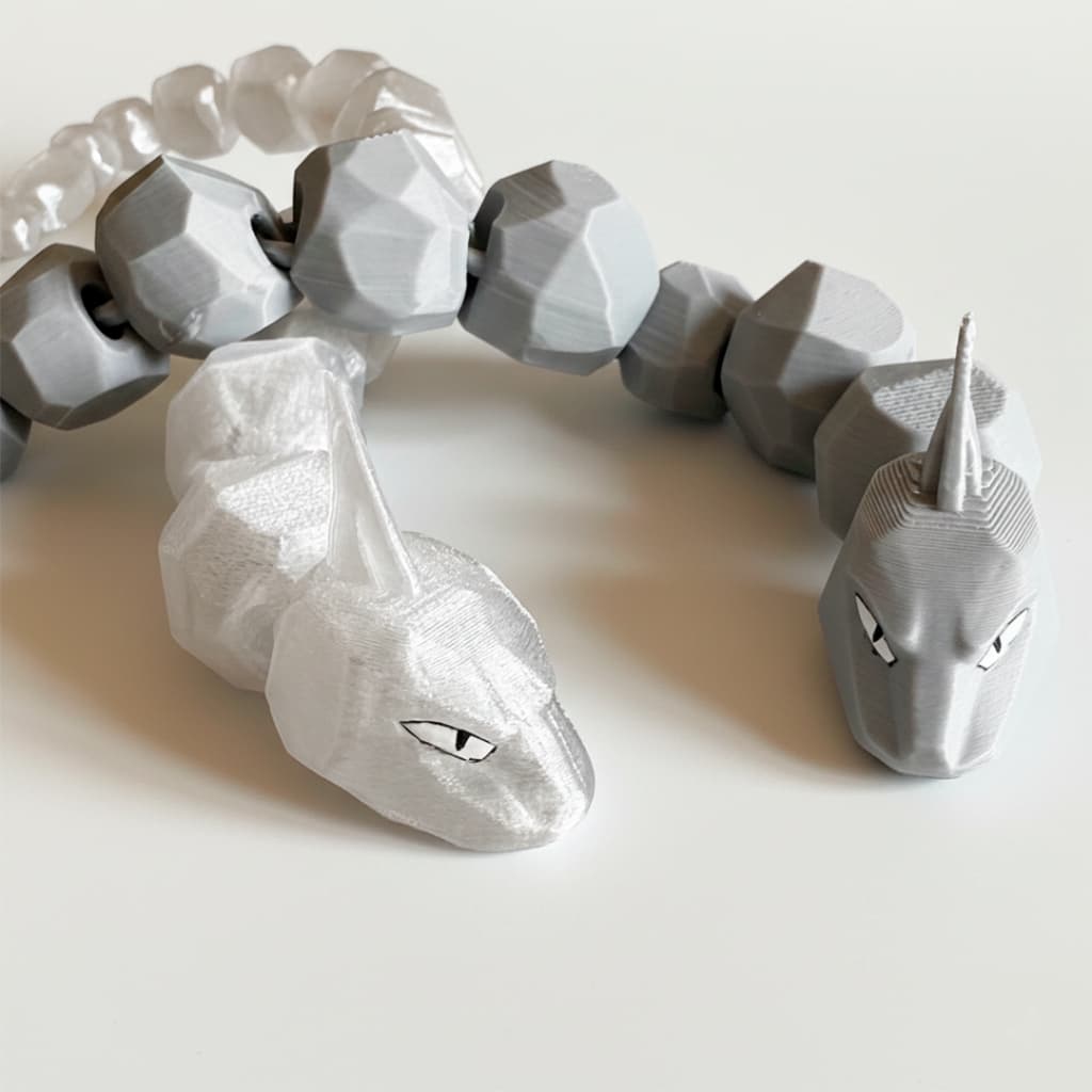 Pokémon Onix Articulado 3D - Boneco Colecionável Realista Geek Premium - Envio Imediato