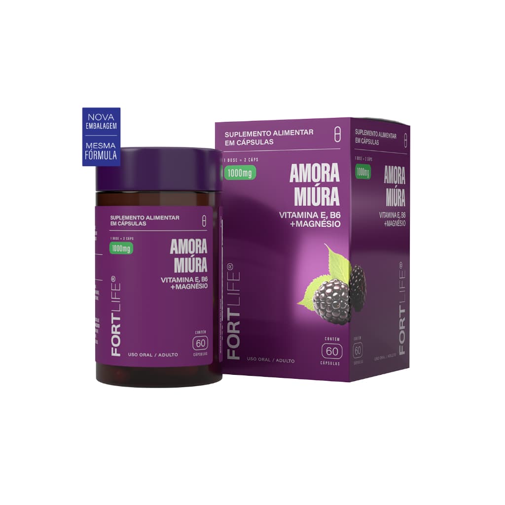 Amora Miúra 1000mg FortLife 60 Cápsulas