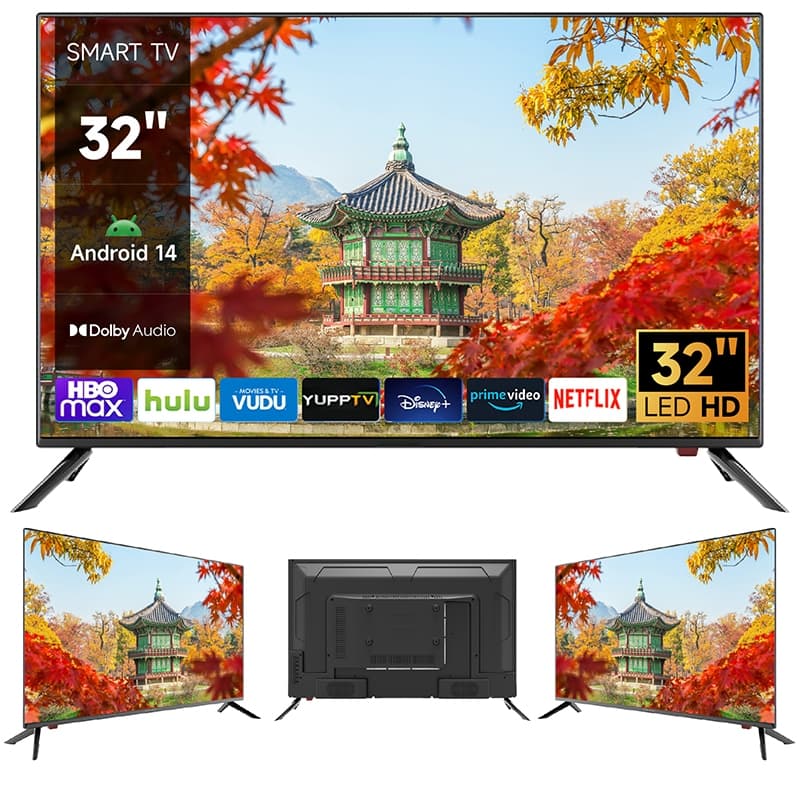 Smart TV 32" Led HD Wifi HDMI Android 14 TV Netflix YouTube 100/240V