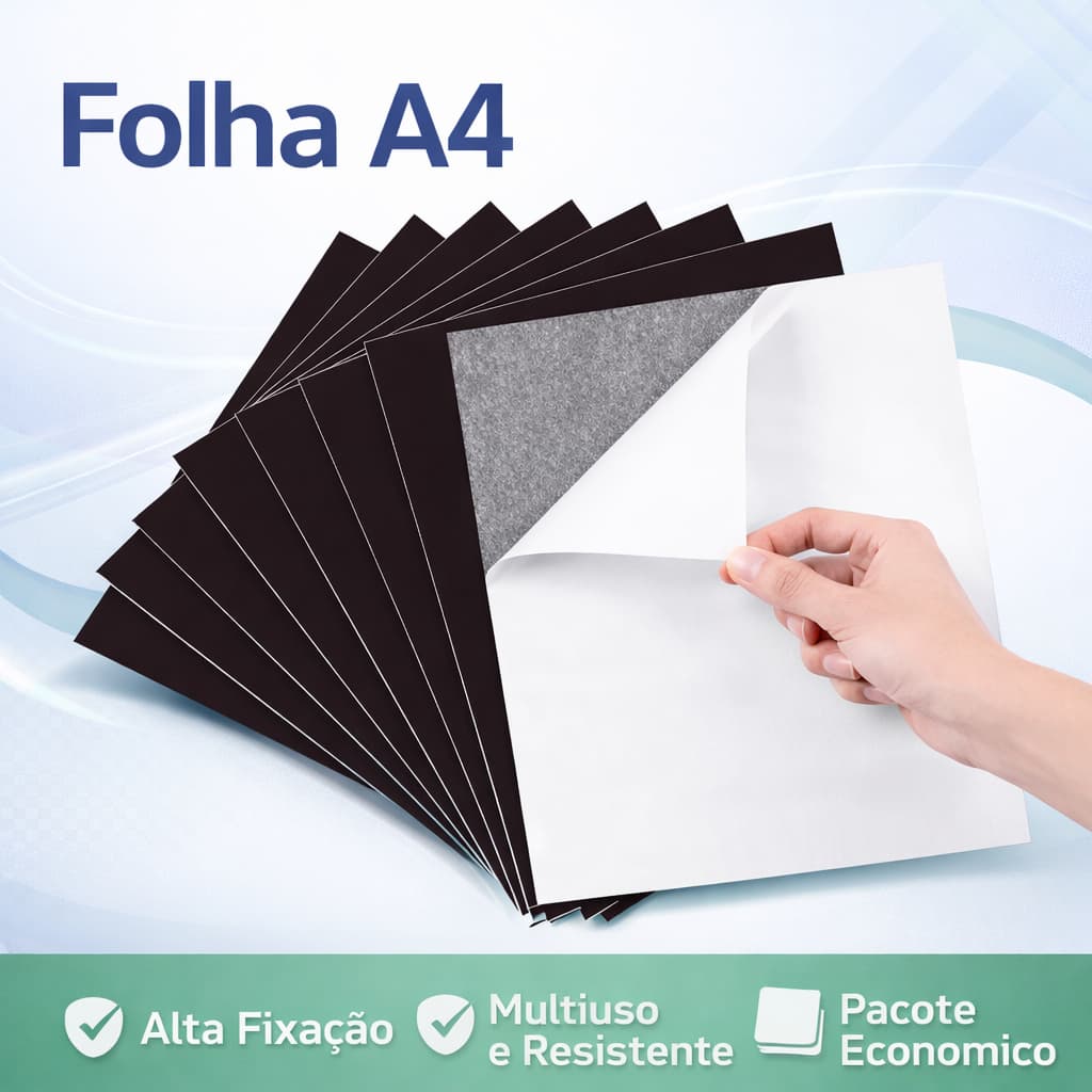 Folhas Imã Manta Imantada Adesivada Lembrancinha