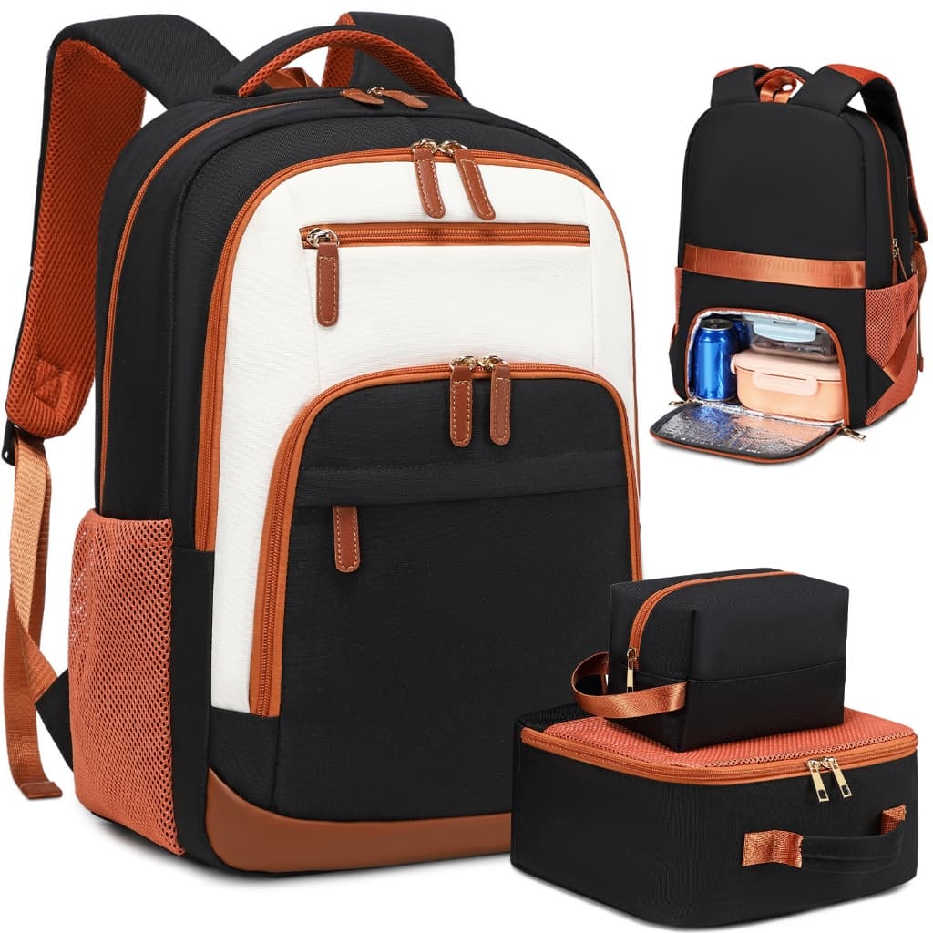 Mochila de Viagem 3 Peças Impermeável e Reforçada Masculina e Feminina com Compartimento para Notebook e Bolsa Térmica