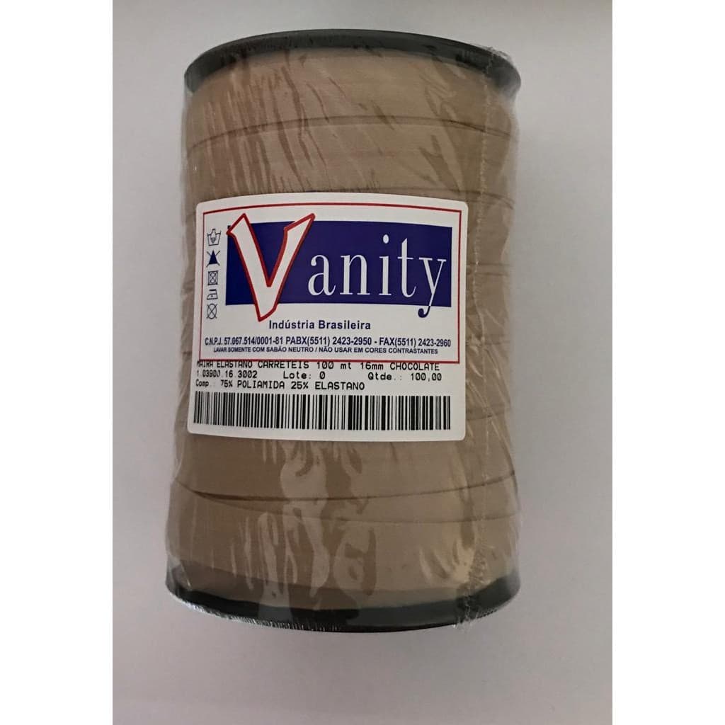 Elástico Viés Vanity 16mm Tiras 20 metros  Confecção Calcinha Sutia Lingerie Vies Mexicano Poliamida