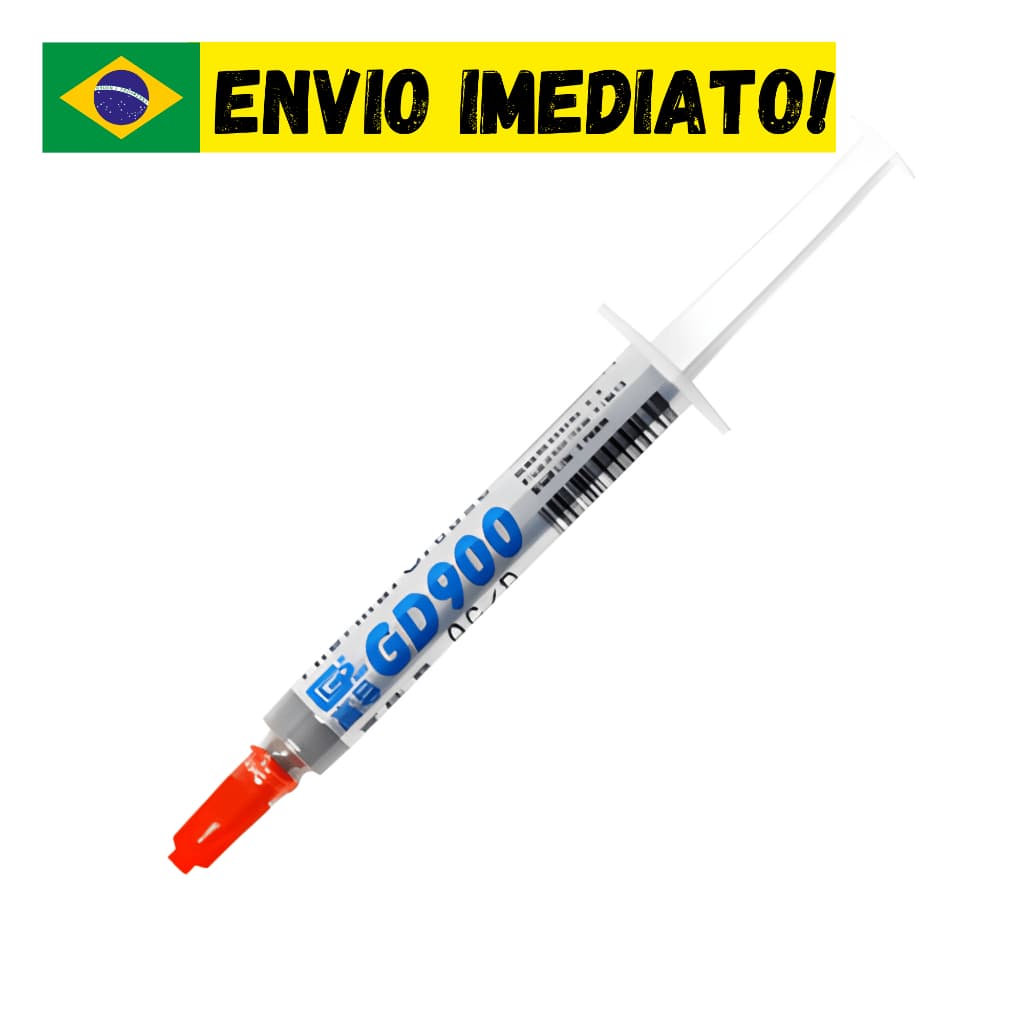 Pasta Térmica GD900 1g Alta Condutividade 4.8W/mK Para CPU GPU Notebook PS4 PC Dissipador Cooler Envio Rápido