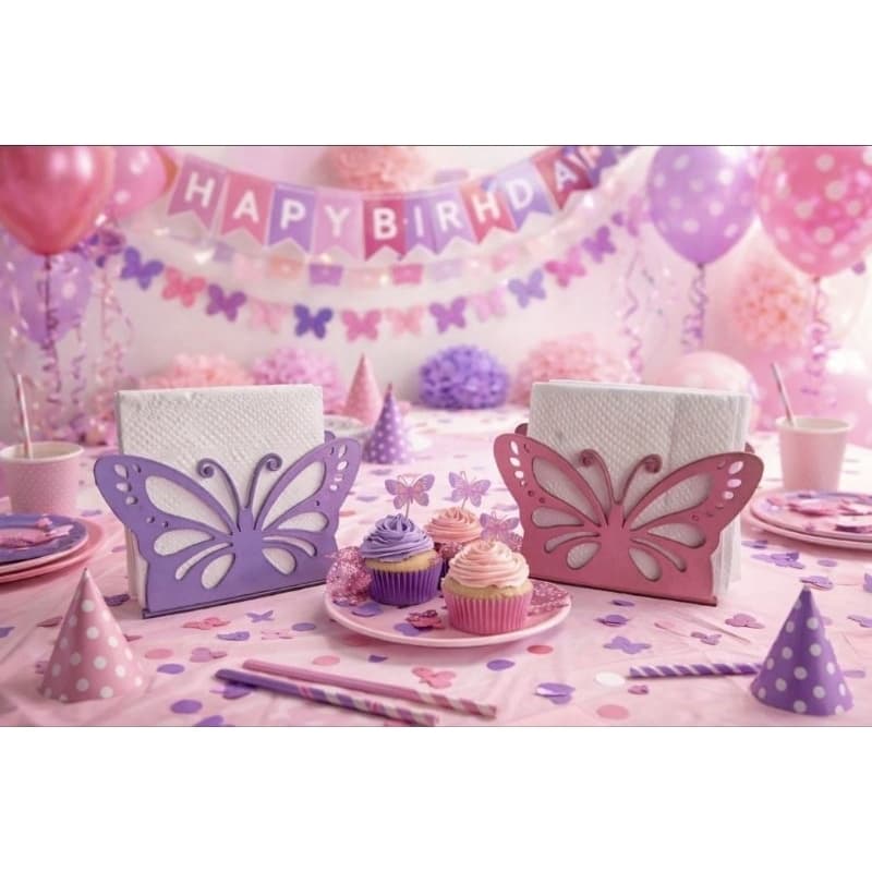 Porta Guardanapo Borboleta em Mdf