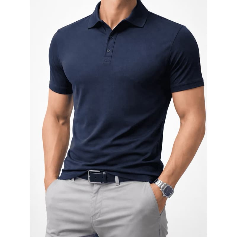 Camisa Polo Tecnologica Tecido Gelado Elástico Manga curta