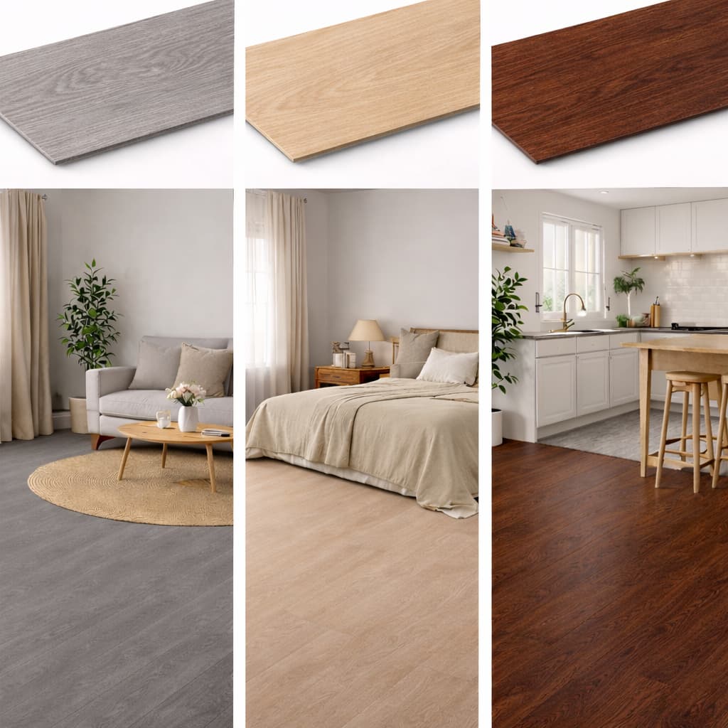 Piso Vinílico Autocolante Régua Madeira Vintage Manta Adesiva Resistente Lavável 1,67m² a 10m²