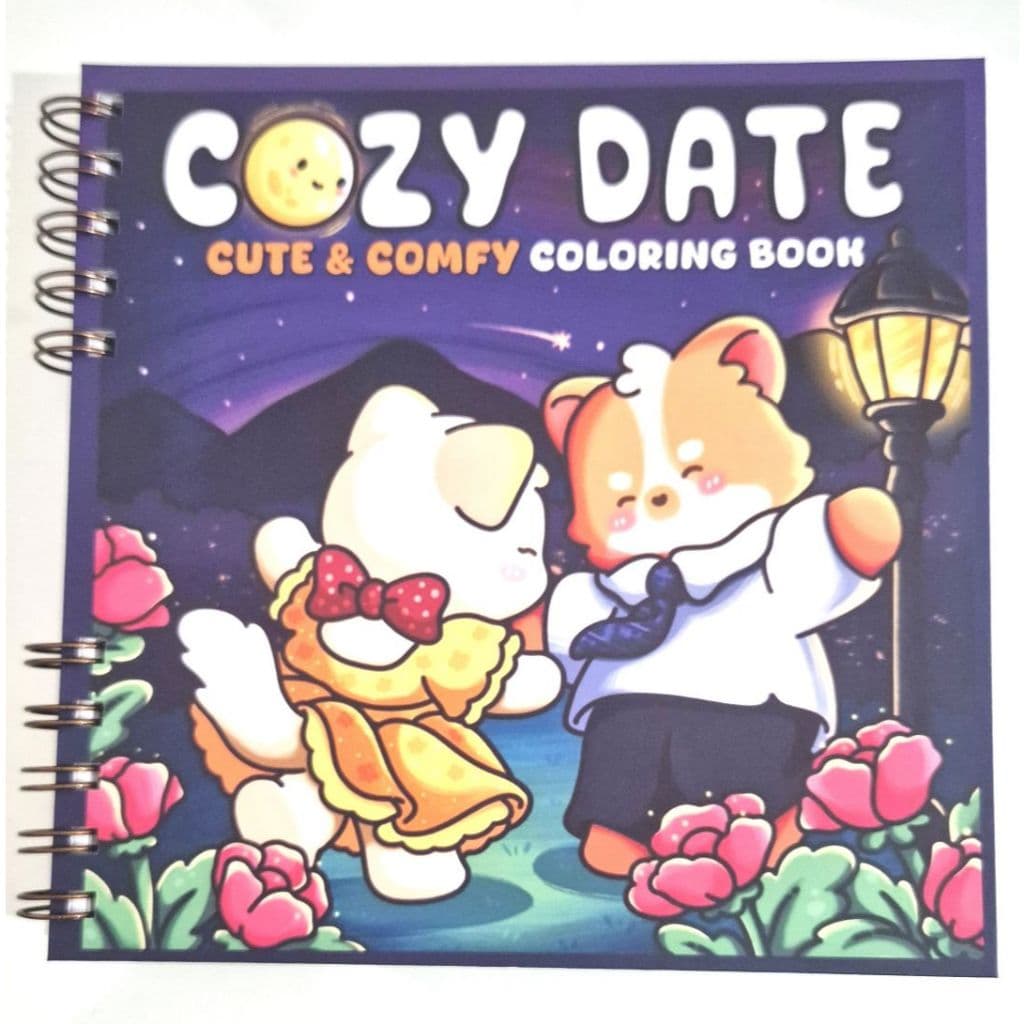 Livro de Colorir Cozy Date (BGK) - Capa Dura - 18,5x18,5cm - Wire-o