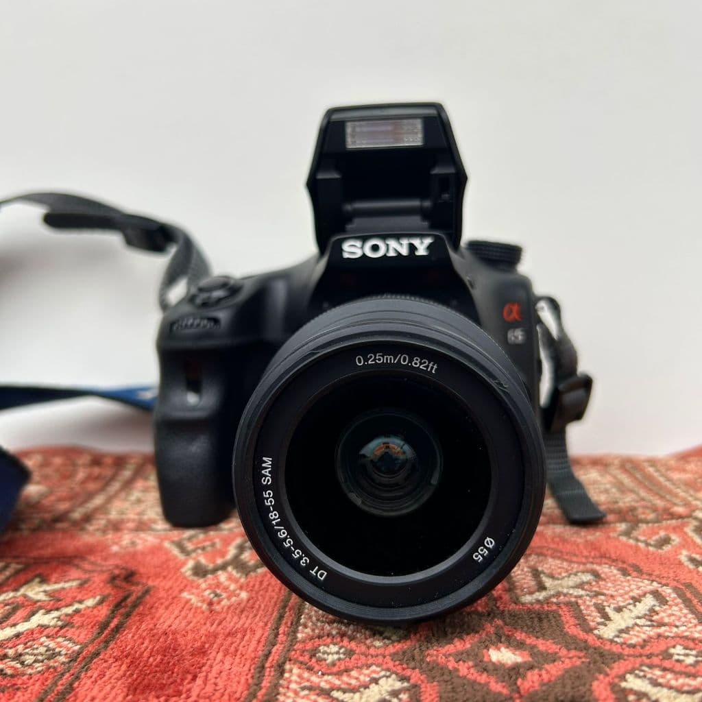 Câmera Digital Sony Alpha 65 Slt-a65v + 2 Lentes