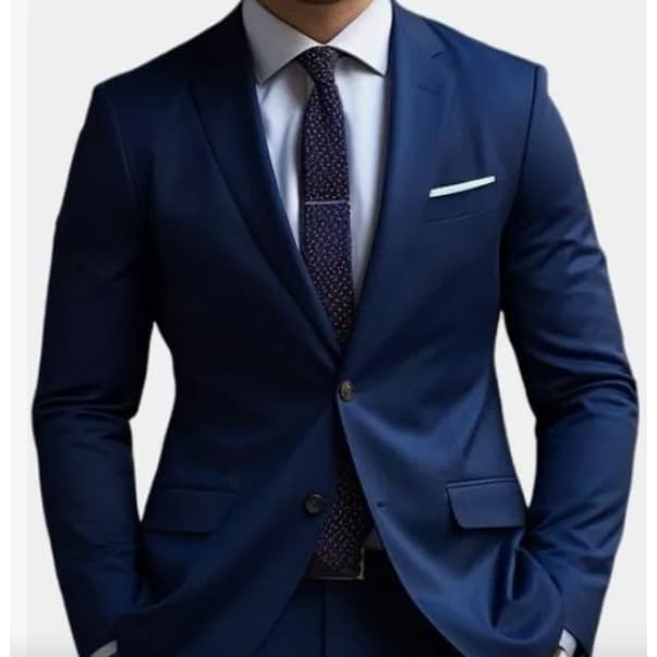 Terno Masculino Azul Marinho Premium - 2026 Premium Grosso - Gramatura 180 Qualidade Garantida
