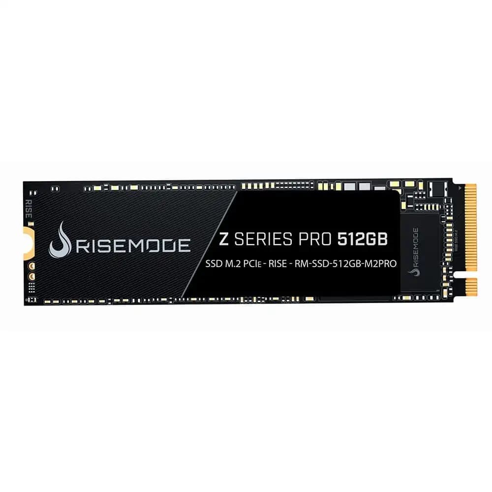 SSD Rise Mode Gamer M.2 Z Series Pro 512GB M.2, NVMe, Gen3, Leitura 3400MB/s e Gravação 2600MB/s - RM-SSD-512GB-M2PRO