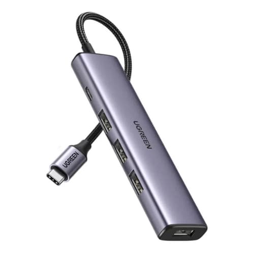 Hub Adaptador Ugreen 4 Usb-a Para Usb-c + Porta Usb-c