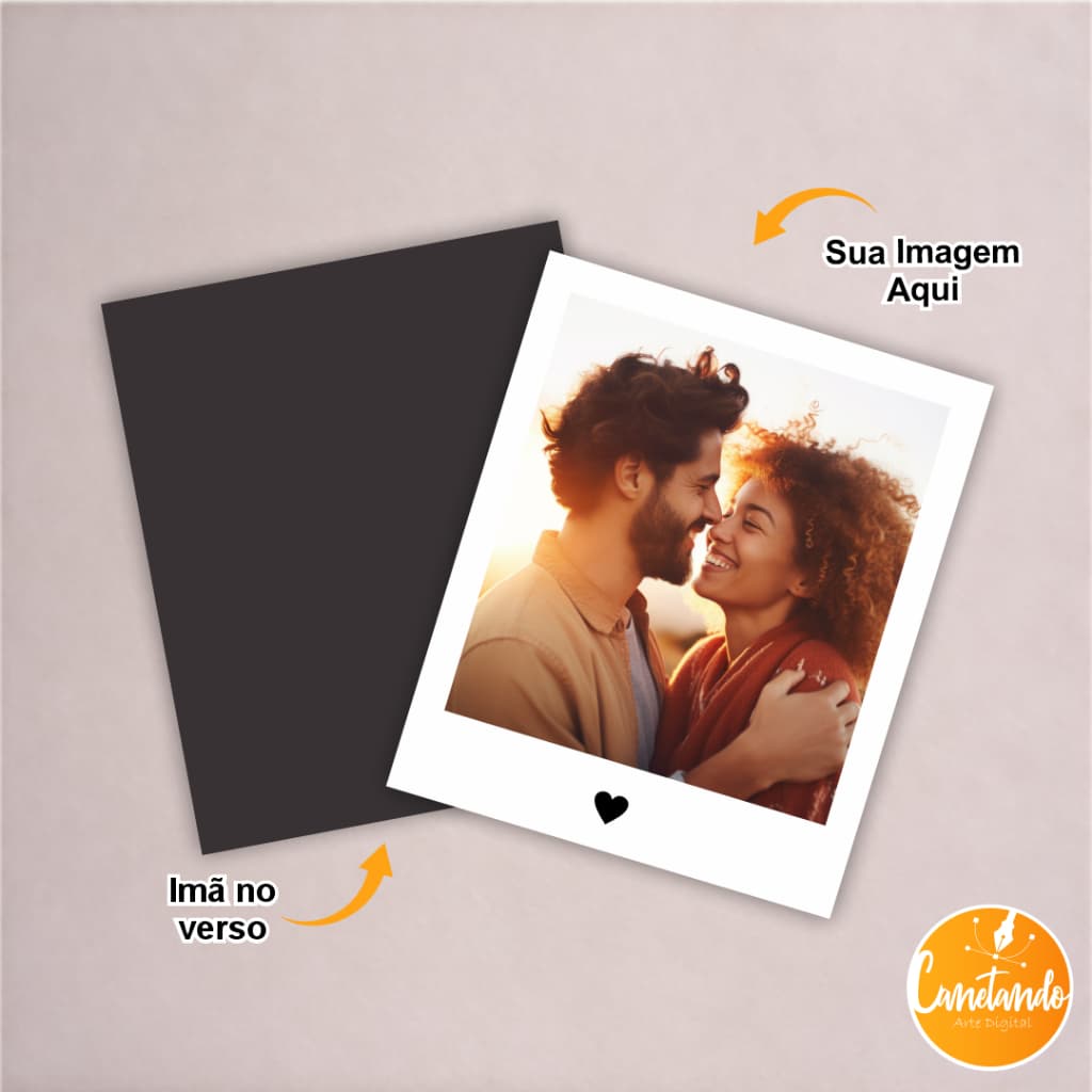 Impressão de Foto Personalizada 7x9cm Com Imã no Verso