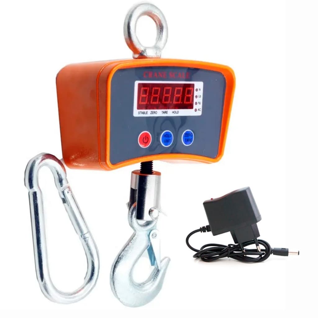 Balança Suspensa Digital Precisão 1000kg Tonelada Gancho