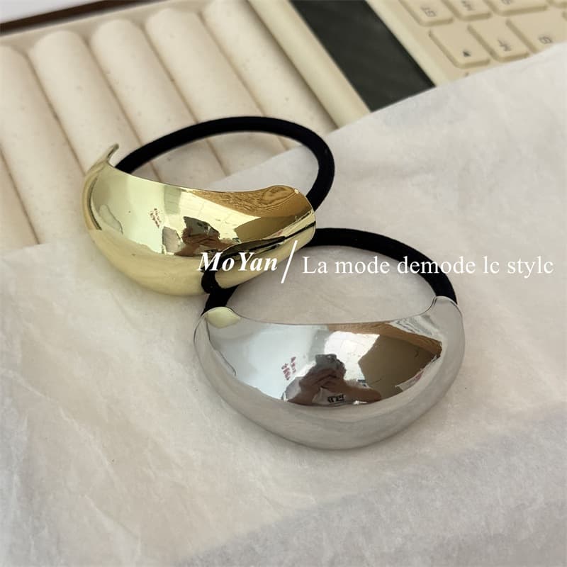 Prendedor de Cabelo Xuxa Dourado - Elástico Elegante Feminino Enfeite Laço Amarrador