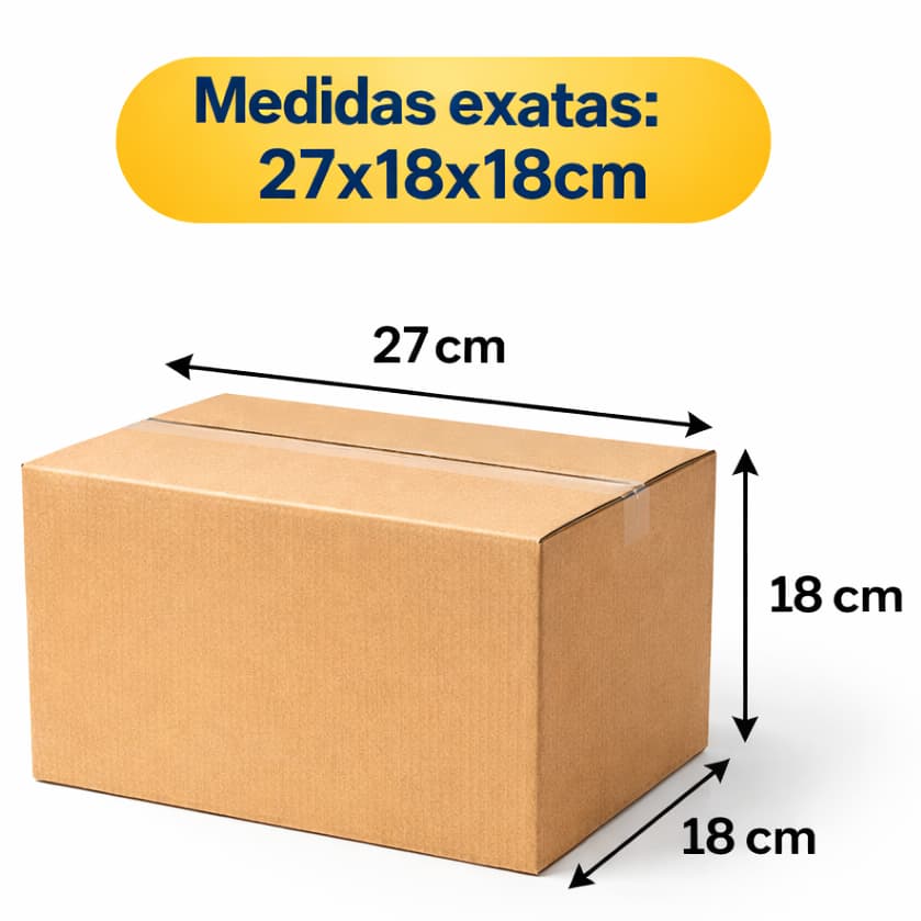 Kit 25 Caixas Papelão 27x18x18cm Embalagem Envio Correios