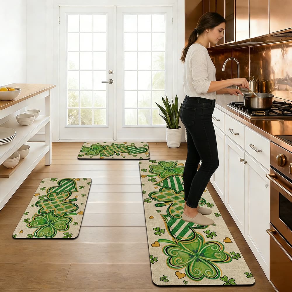 apetes de Cozinha 3 Peças Antiderrapante Emborrachado