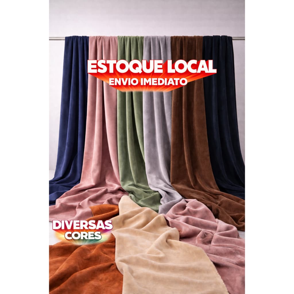 Tecido Veludo Suede Paris 1/2 m x 1,40 macio para Reforma Sofá Cortina estofado Cadeira Poltrona Almofada Sousplat