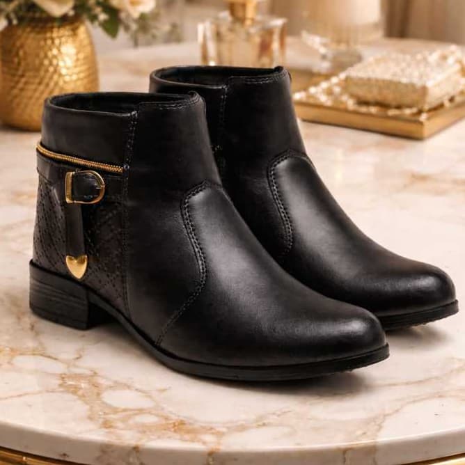 Bota Coturno Feminino Confortável Cano Baixo Leve Macia Envio Imediato