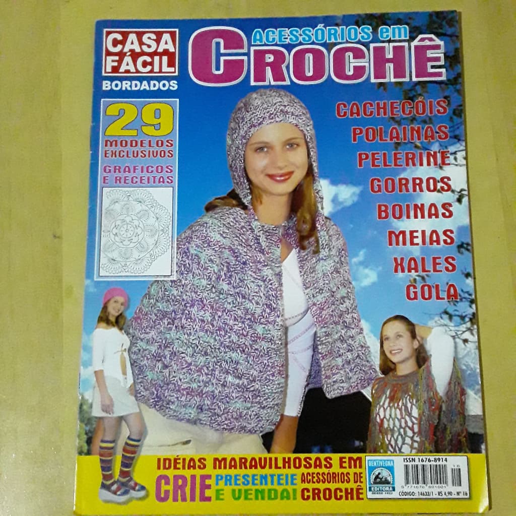 PL66 REVISTA CASA FÁCIL ACESSÓRIOS EM CROCHÊ Nº16
