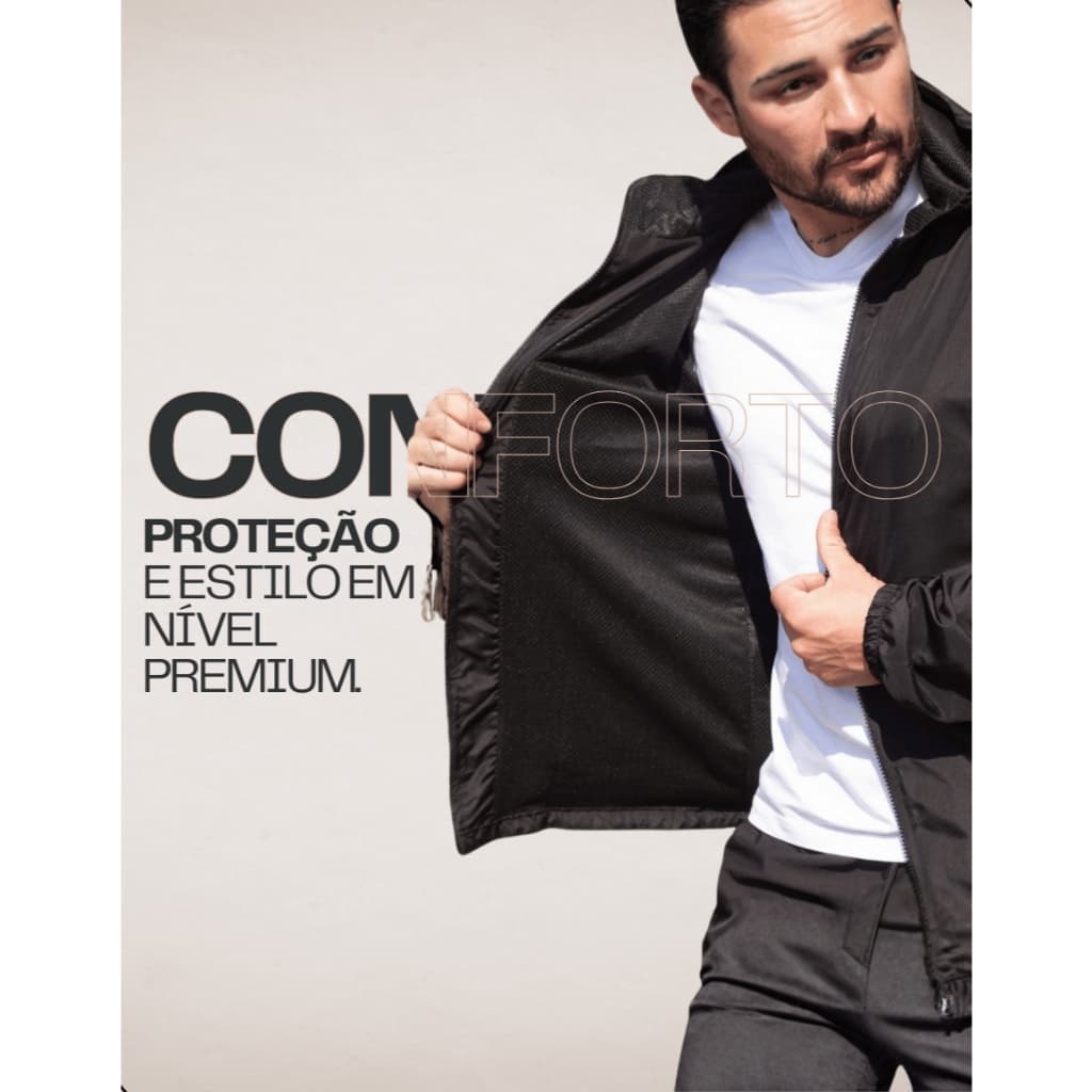 jaqueta corta vento importada 100% forrada capuz forrada casaco blusa