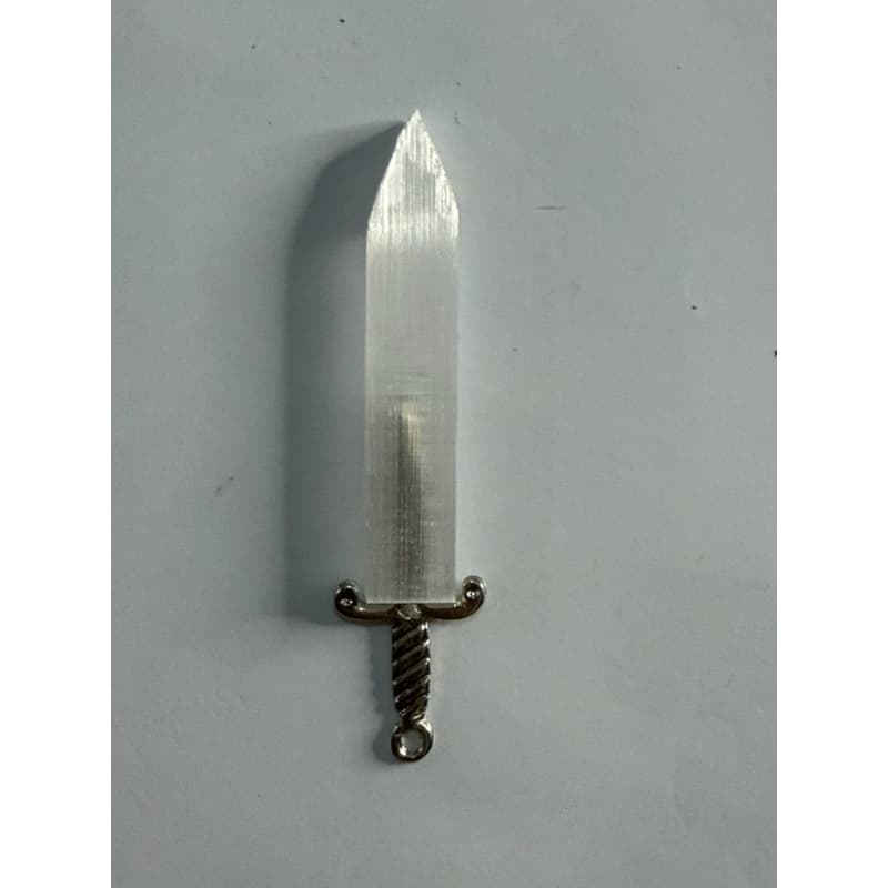 Espada selenita natural/ espadinha angelical de selenita