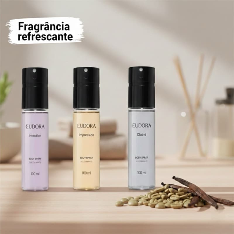 Body Spray Masculino Eudora 100ml Original – Escolha Sua Fragrância