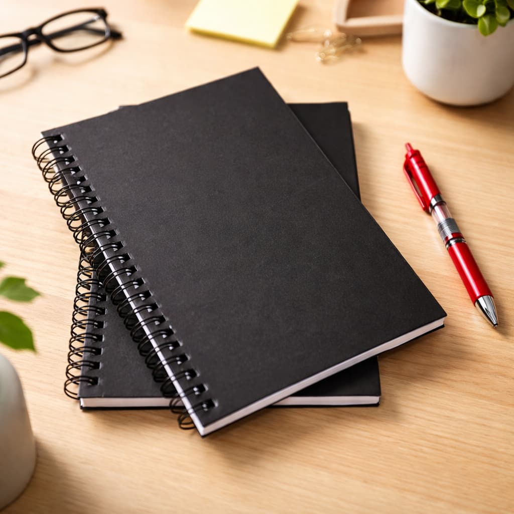 Caderno Espiral de Capa Dura 100 Folhas Scrapbook