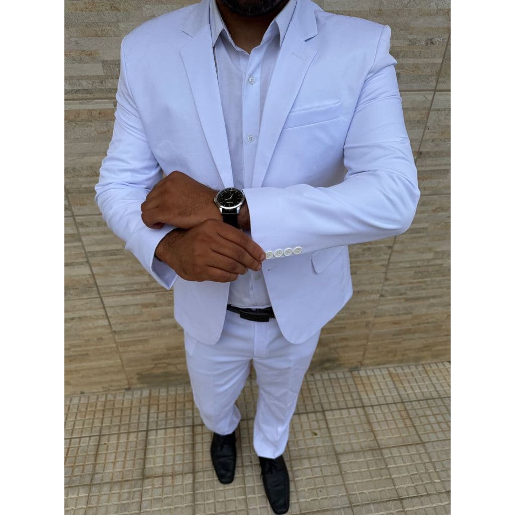 Terno Slim Masculino Branco