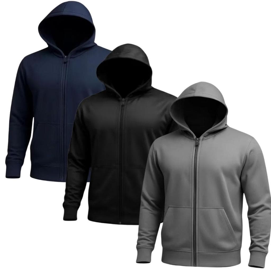 JAQUETA BLUSA UNISSEX COM CAPUZ FLANELADO PARA FRIO