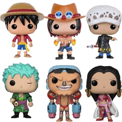 Bonecos Colecionáveis One Piece Monkey D Luffy -Zoro -Namy- Portugas D Ace Trafalgar Law Com Caixa Personalizada