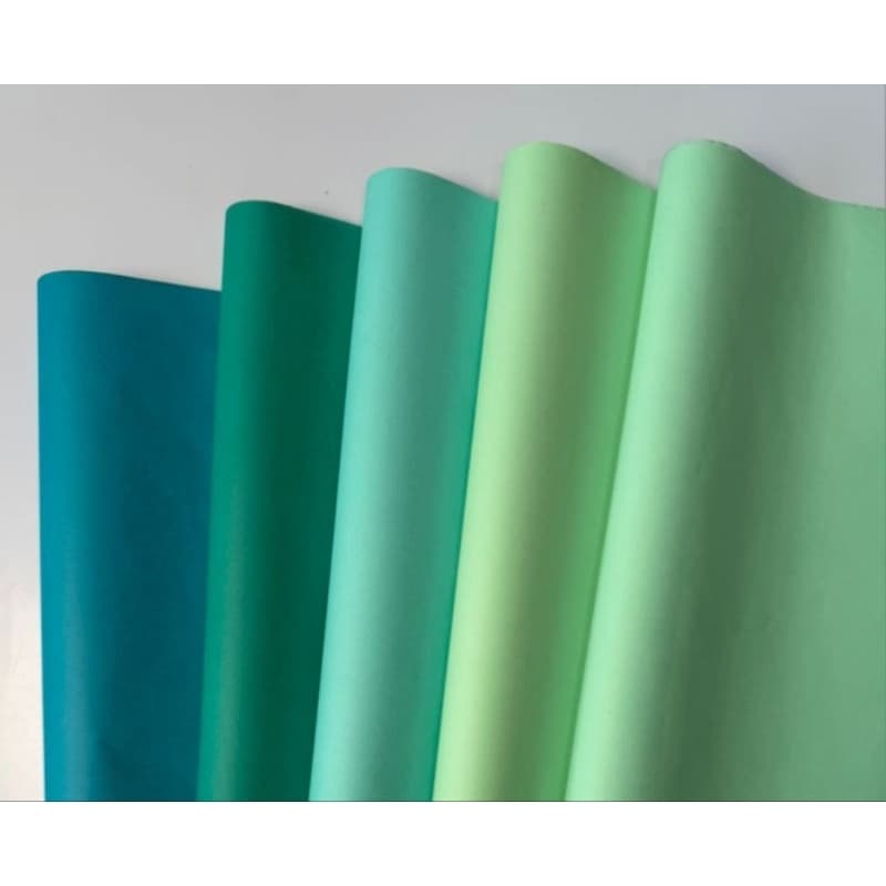 Papel de Seda Degrade Tiffany pct 100 Folhas,Sendo 20 folhas de Cada Cor,Embalagem,Papel de Presente, Roco