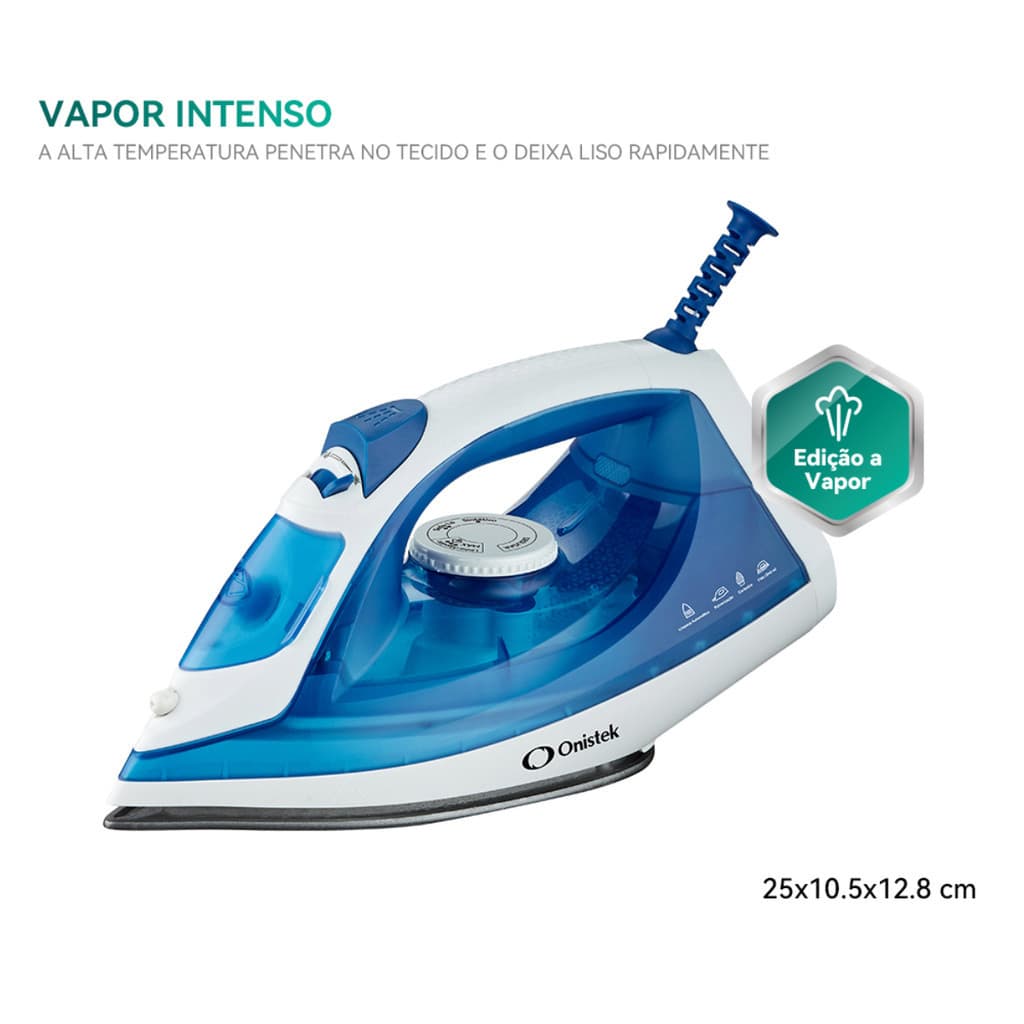 Ferro de Passar Onistek ON-PR906 Alta Temperatura e Reservatório 240ml