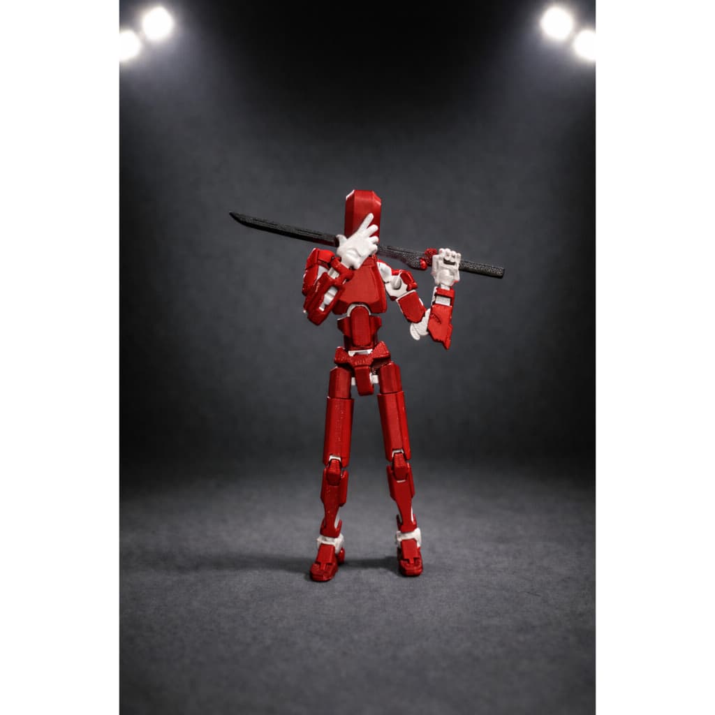 Dummy Boneco Articulado Colecionável – Acompanha 3 Armas Aleatórias