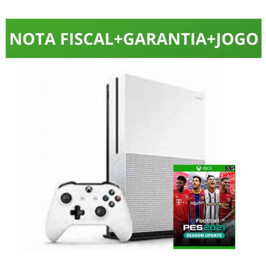 XBOX ONE S,  CONTROLE ORIGINAL + JOGO DE BRINDE COM GARANTIA