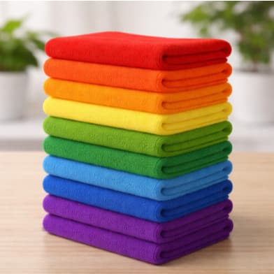 Kit 5 10 15 Panos de Microfibra Grande 50x70 Toalha Para Limpeza Multiuso