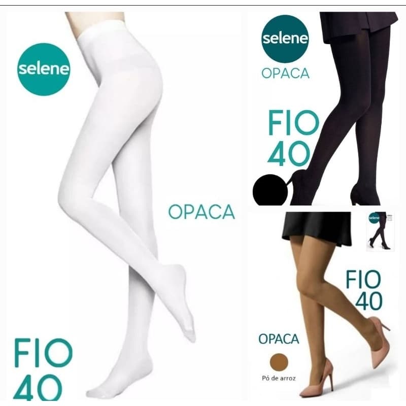 Meia Calça Feminina Selene Fio 40 Opaca Elastano 9650