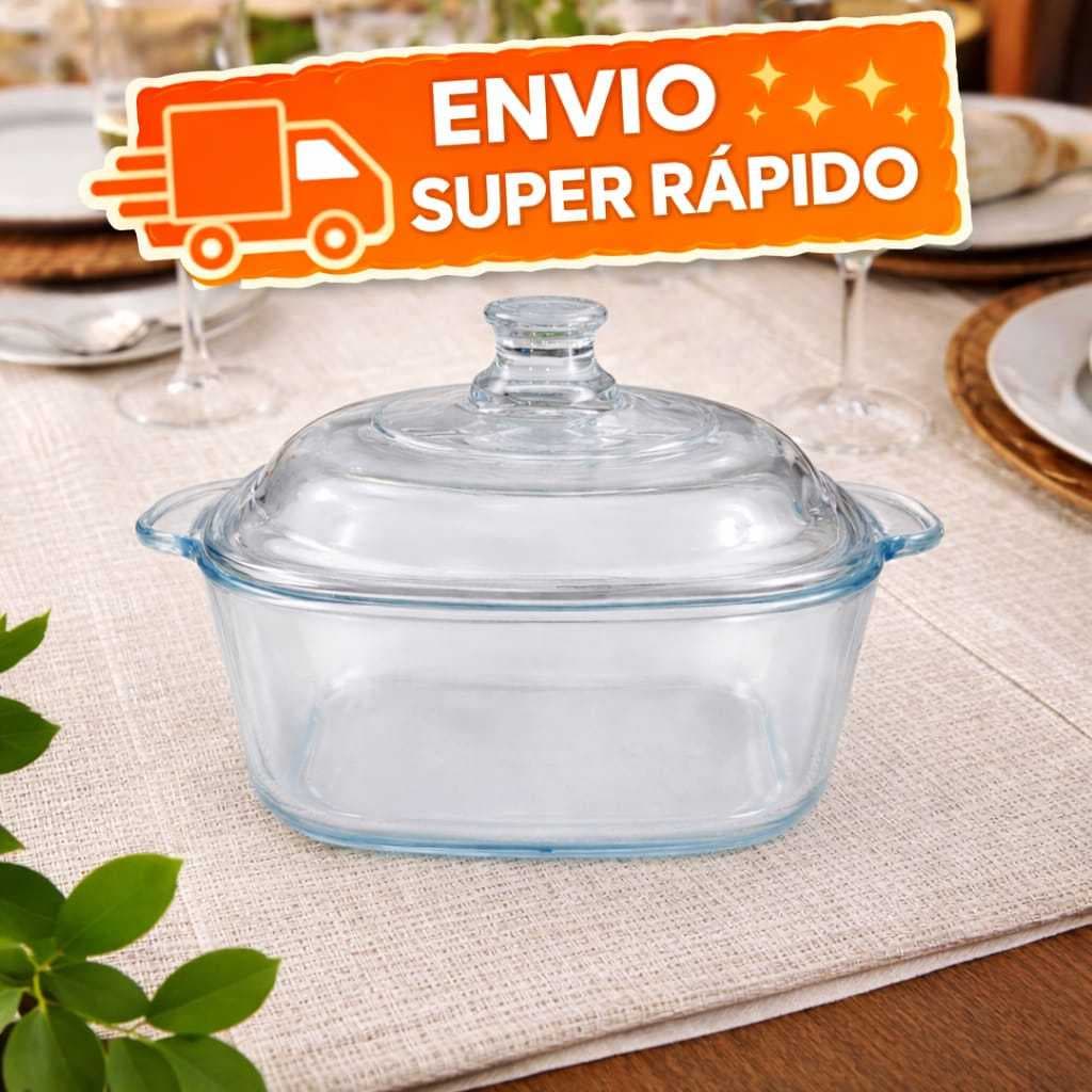 Travessa de Vidro com Tampa Prática e Resistente, multioso de diversos alimentos, travessa uso diario