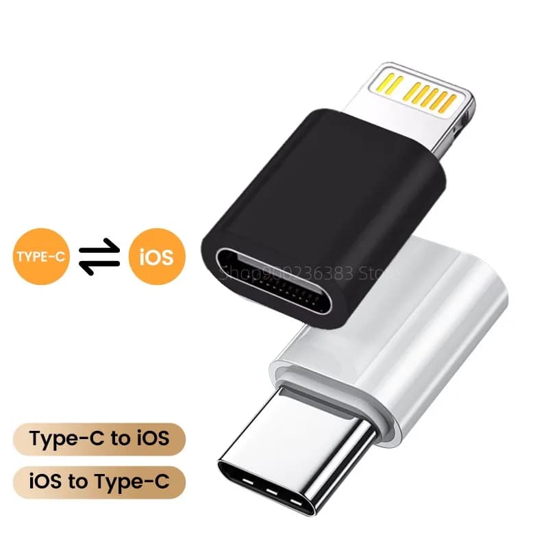 Adaptador USB-C para Lightning iPhone / Lightning iPhone para USB-C – Carregamento Rápido