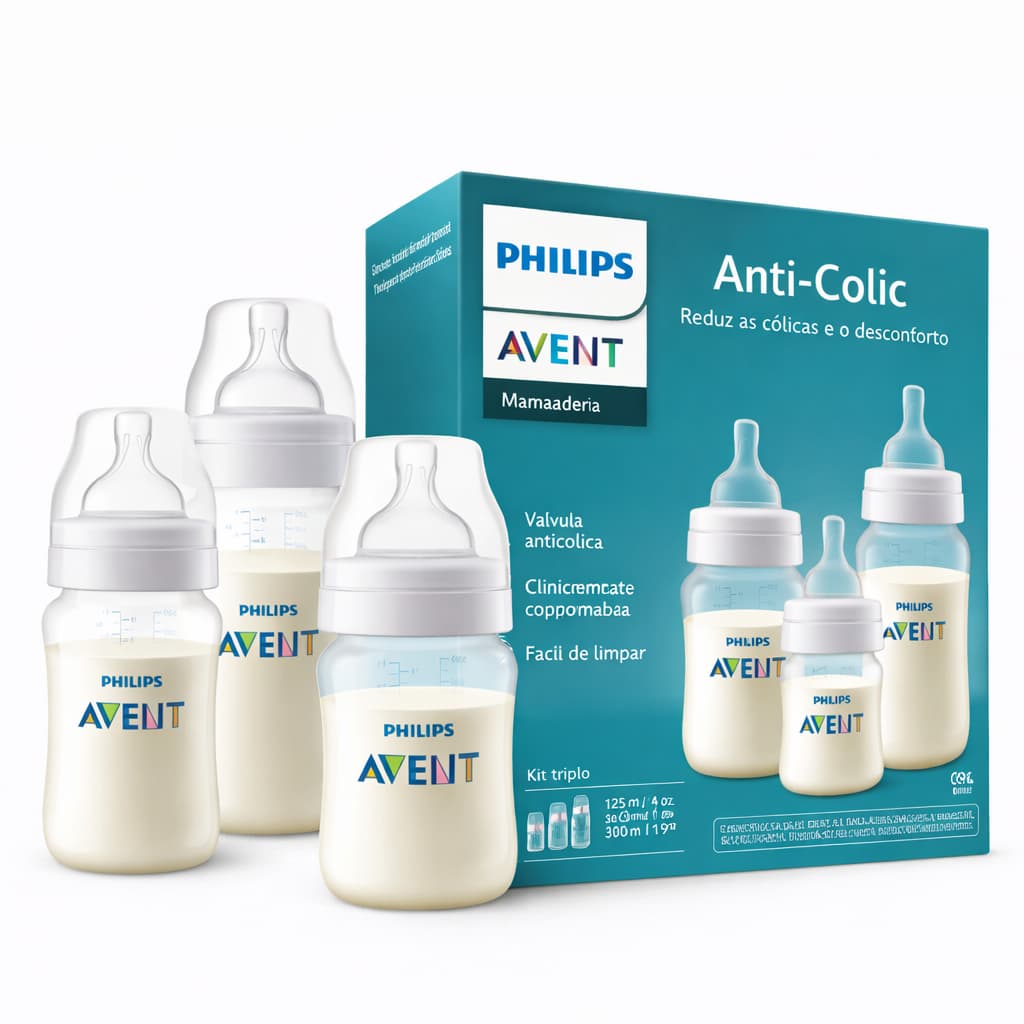 Kit 3 Mamadeiras Clássica Anticólica 125/260/330ml - PHILIPS AVENT