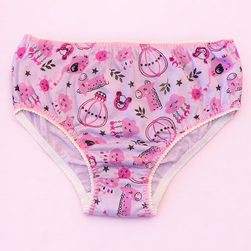 Kit 10 Calcinha Infantil Menina Algodão Estampadas Feminina Criança Confortáveis