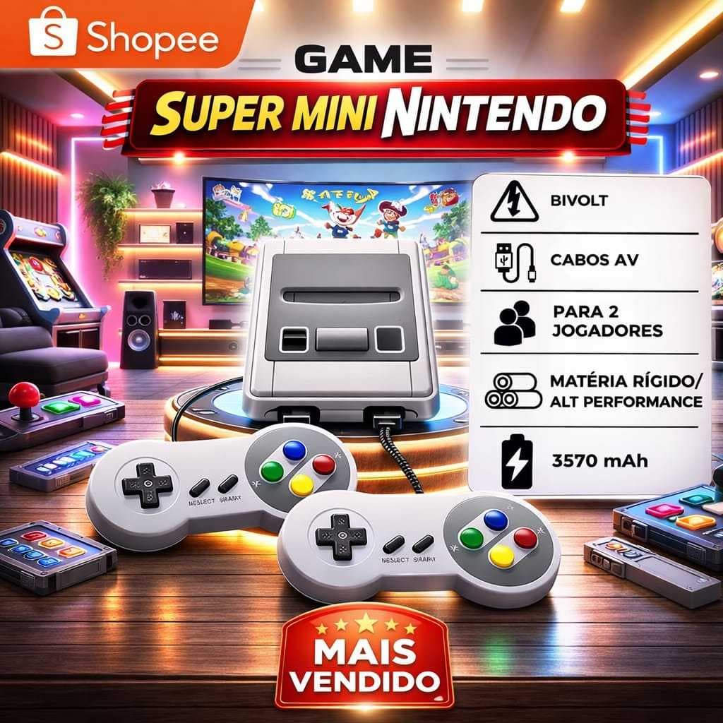Game Super Mini SFC/Vídeo Game Anos 90/Nintendo