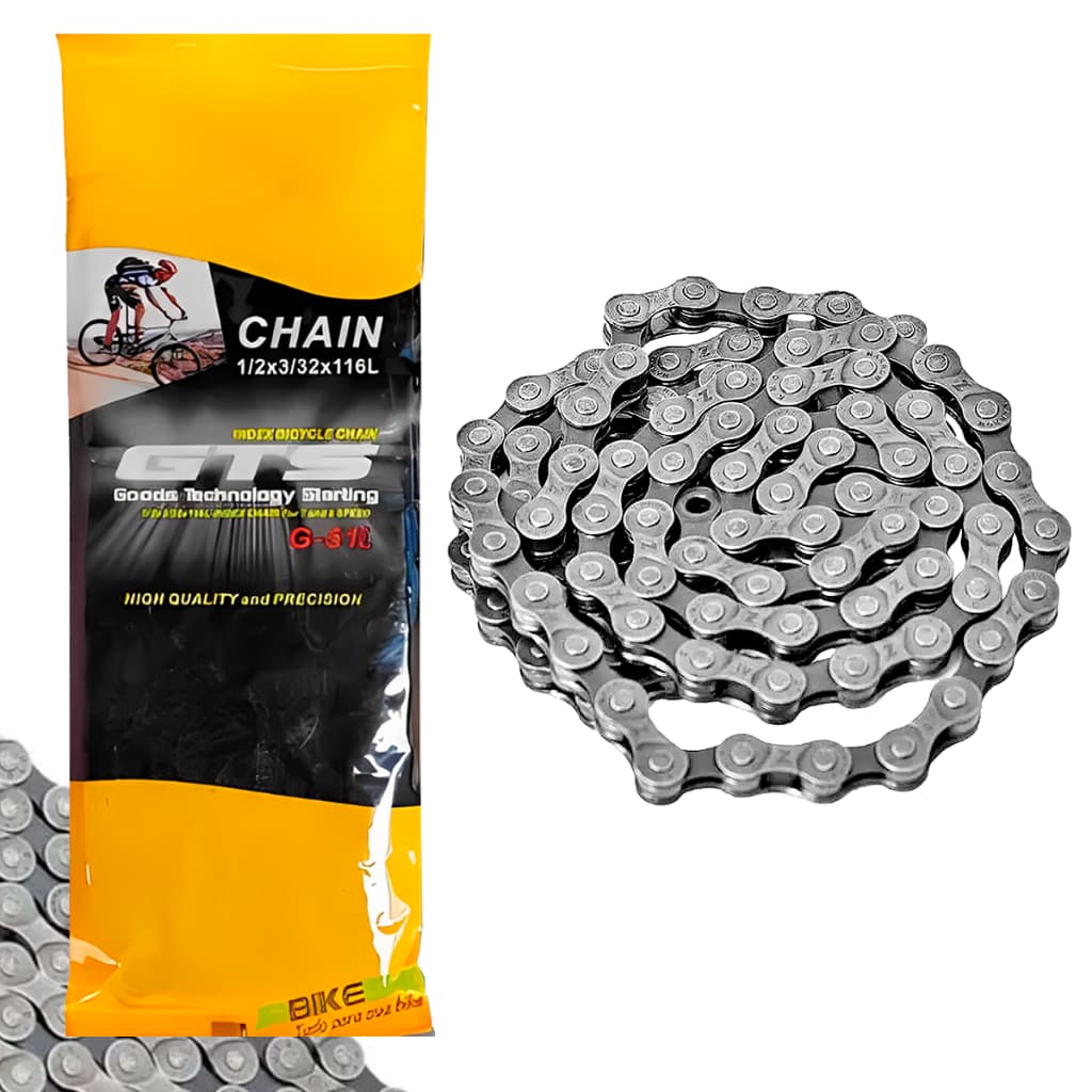 Kits de Corrente Bicicleta GTS G-51l Index Prata 7 Velocidades 116 Elos Bike Premium