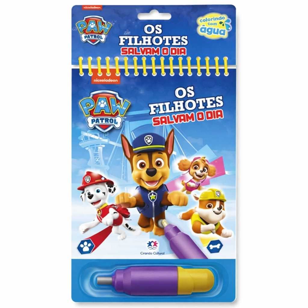 Livro mágico colorir infantil Aquabook - Patrulha Canina | Princesas | Hot Wheels | Pequeno Principe