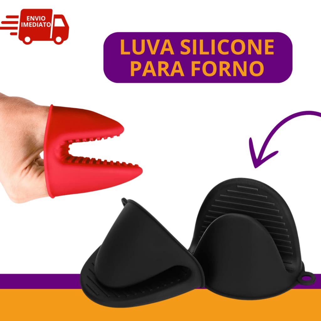 Luvas de Silicone Bico de Pato Térmica 4/3/2 ou 1 Para Panelas e Cabos Quentes Formas Cozinha