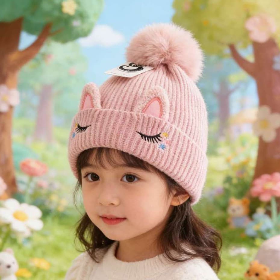 Gorro Touca Infantil Menino Menina Inverno Coelho Quentinho Flanelada