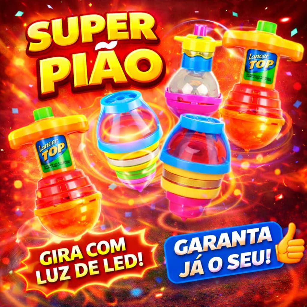 Kit 3/5/10/12 Pião Giroscópio  Brinquedo Infantil Brincadeira Criança Lembrancinhas Presente